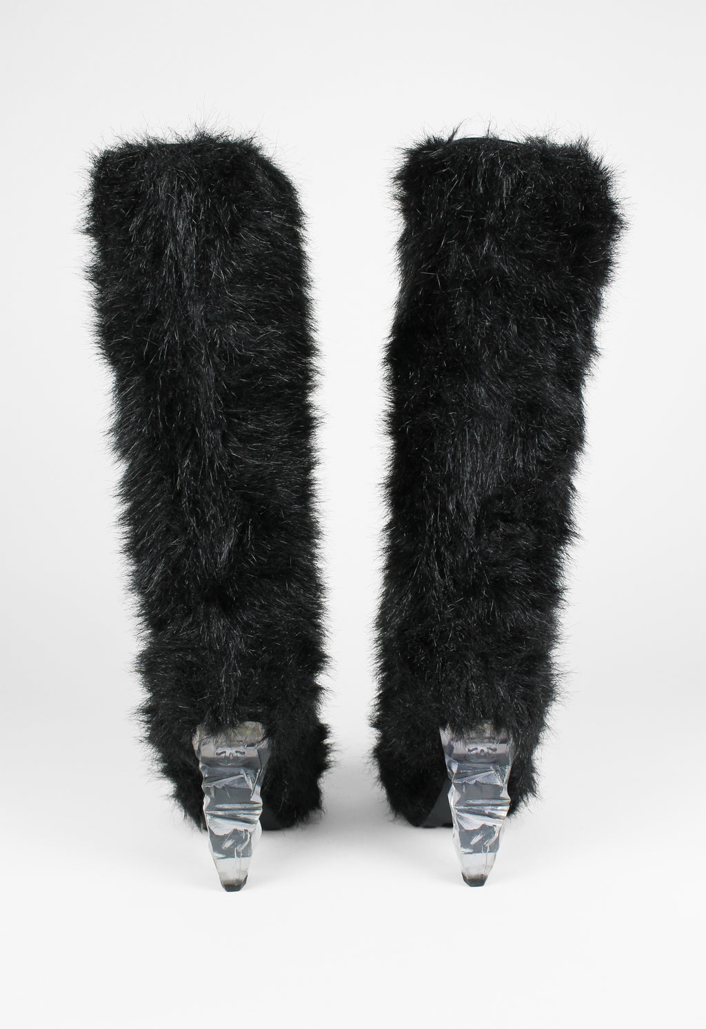 CHANEL FW 2010 KNEE HIGH YETI ICE BLOCK BOOTS