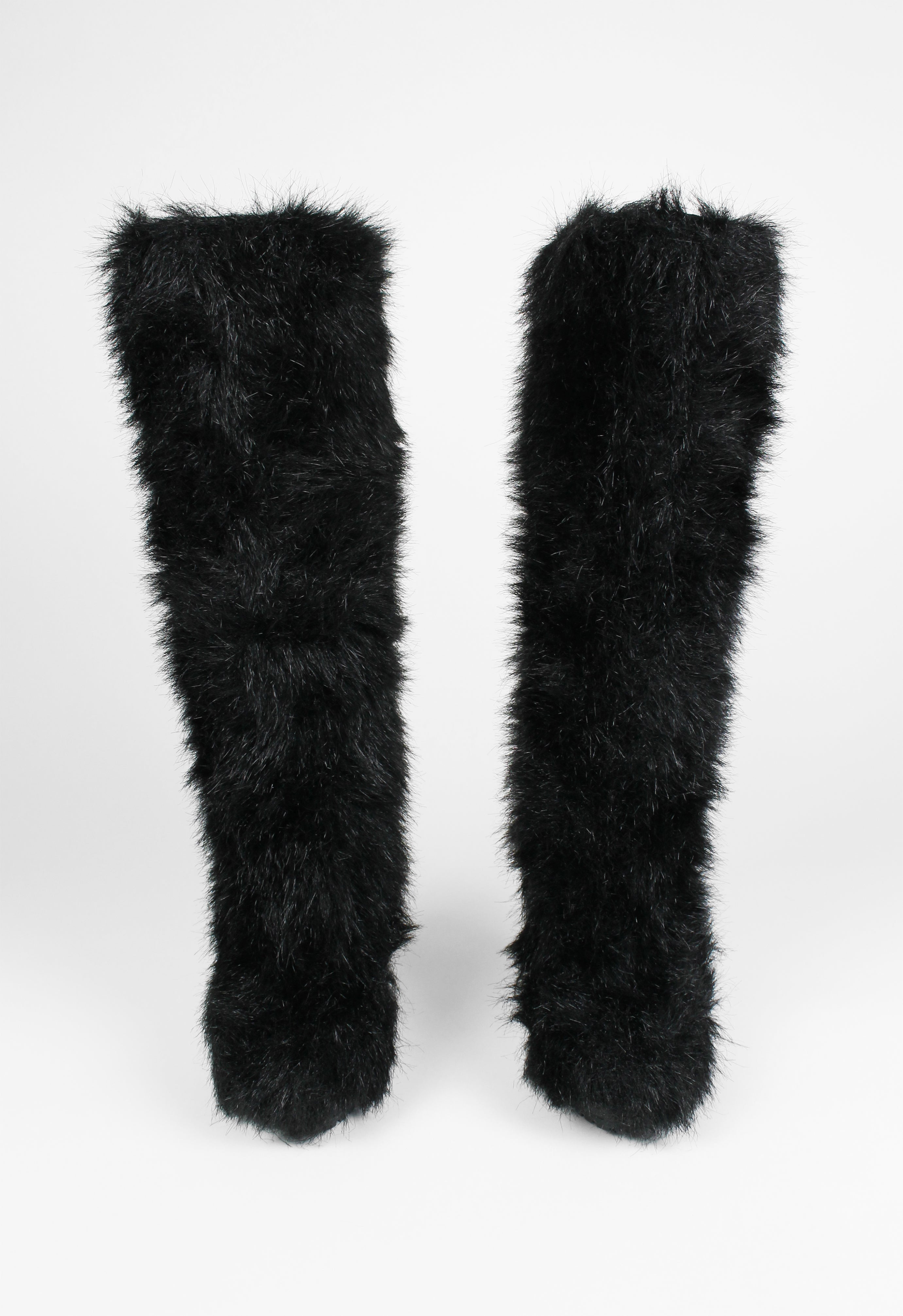 CHANEL FW 2010 KNEE HIGH YETI ICE BLOCK BOOTS