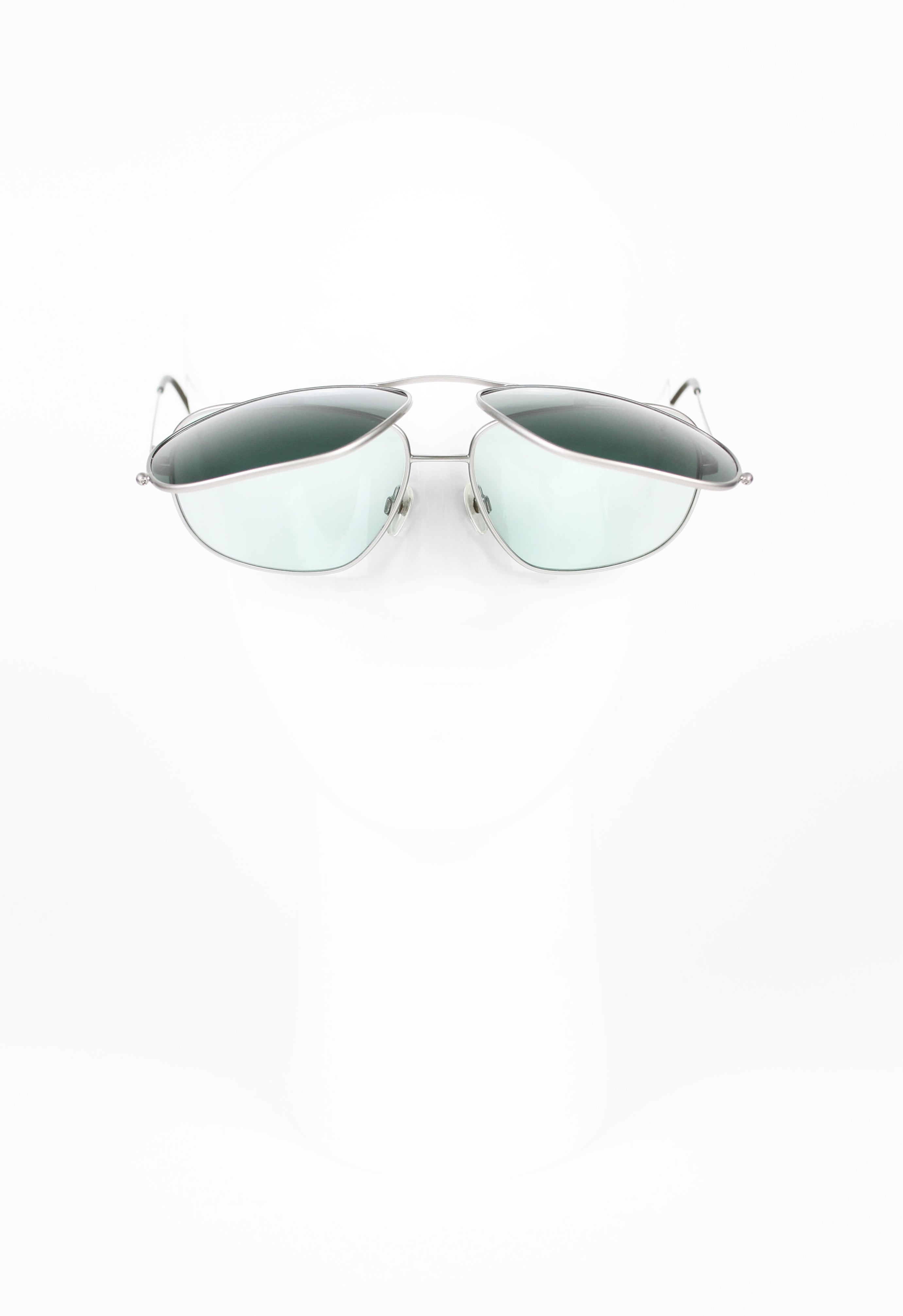 CHANEL FLIP UP AVIATOR SUNGLASSES