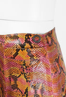 CHANEL SS 2000 MULTI-COLOURED PYTHON AND SILK SKIRT