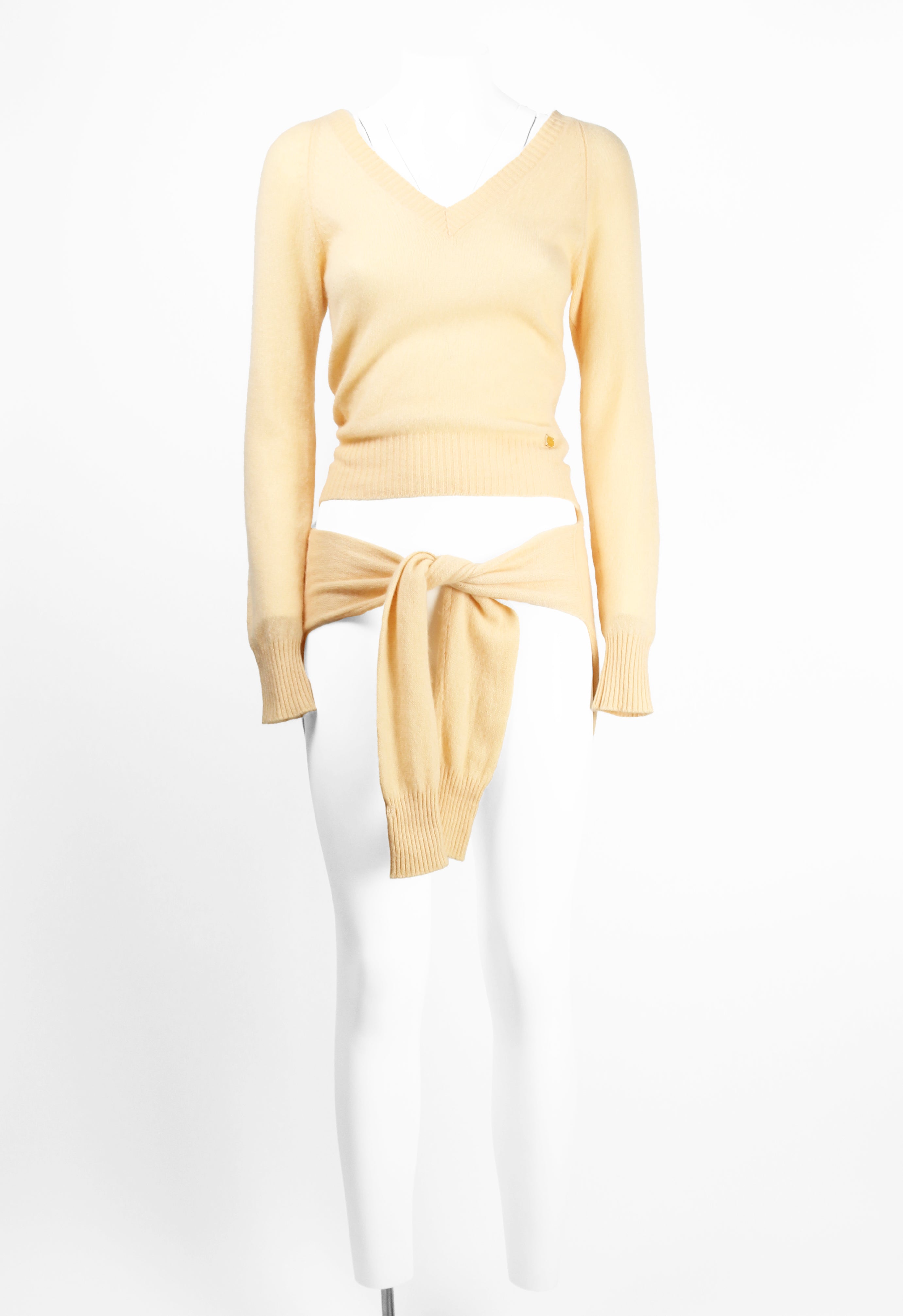 CHANEL SS 2005 DOUBLE CASHMERE KNIT