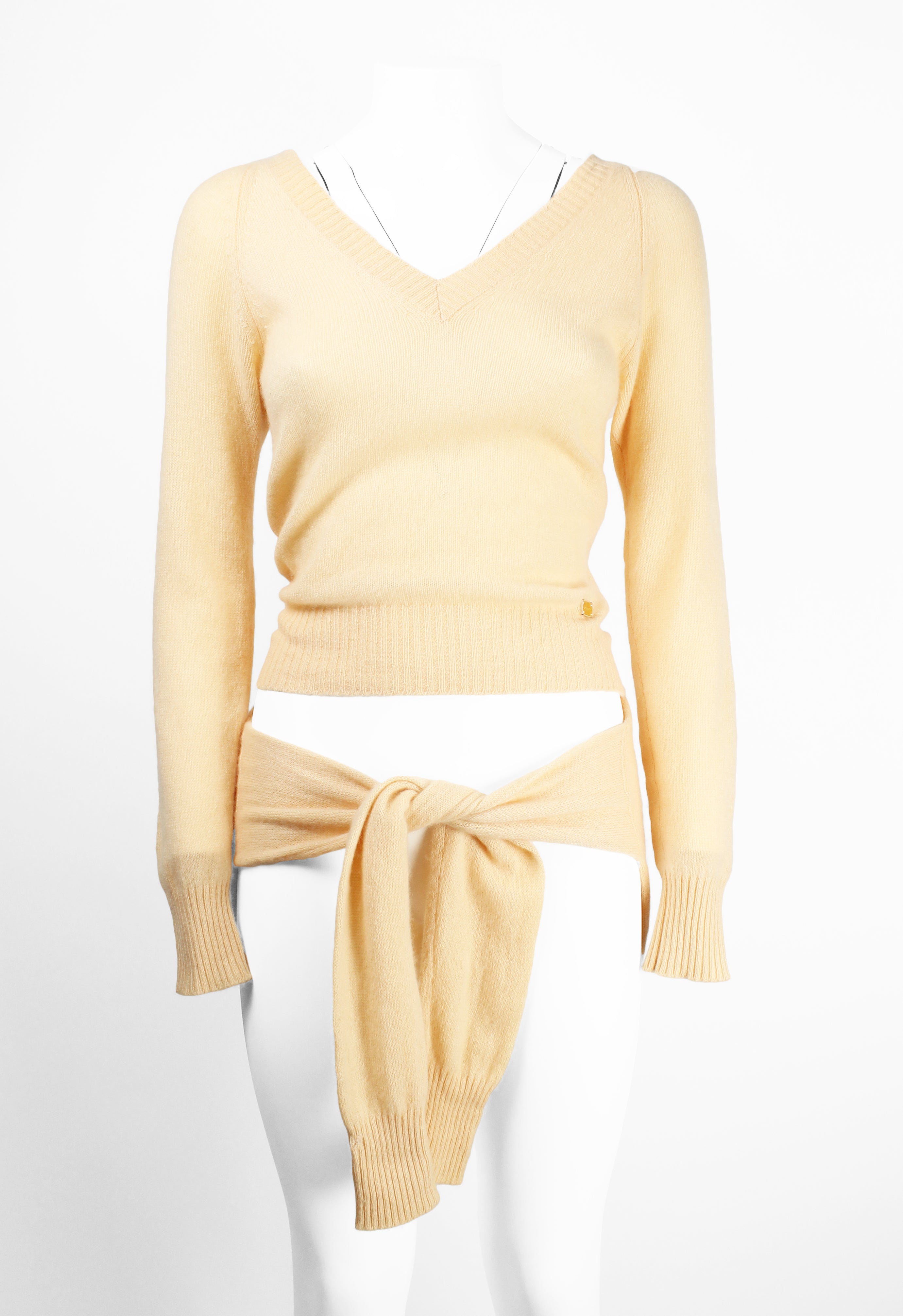 CHANEL SS 2005 DOUBLE CASHMERE KNIT