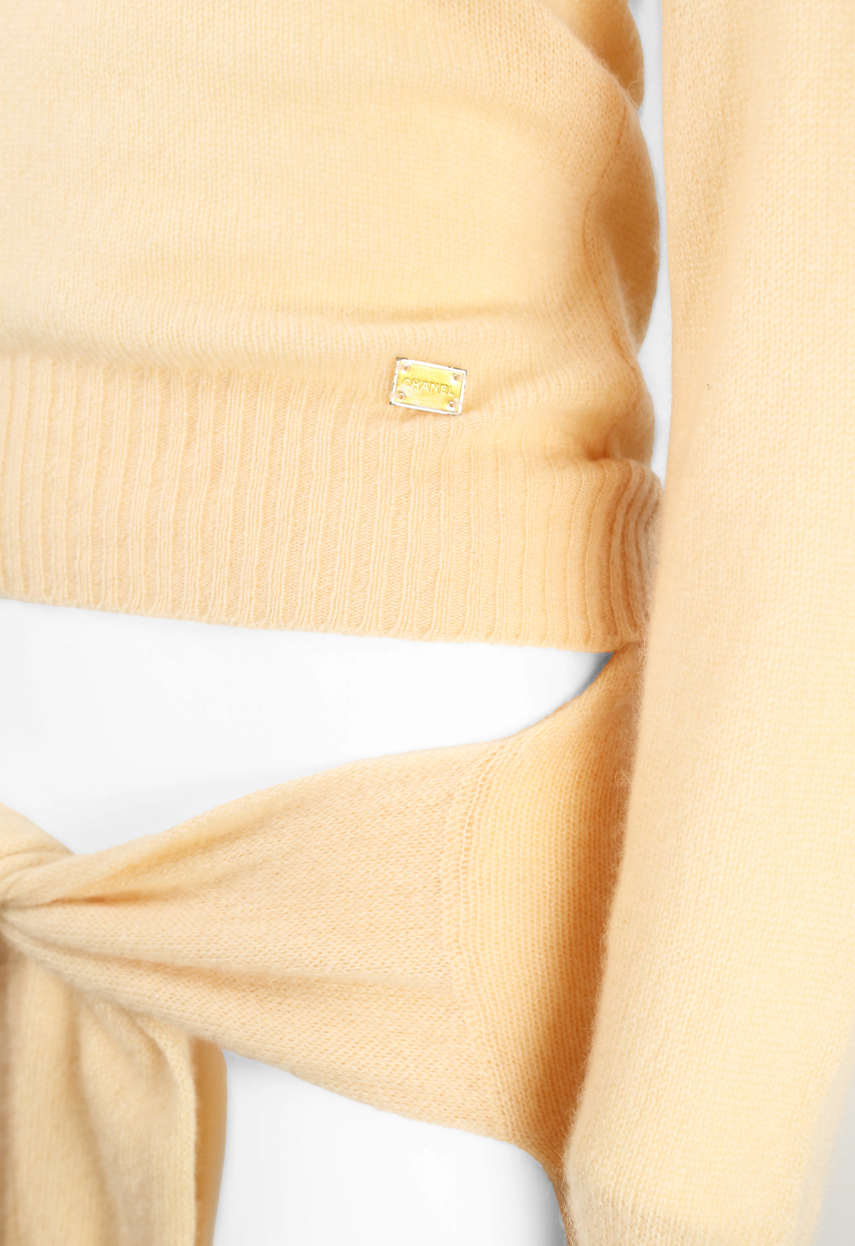 CHANEL SS 2005 DOUBLE CASHMERE KNIT