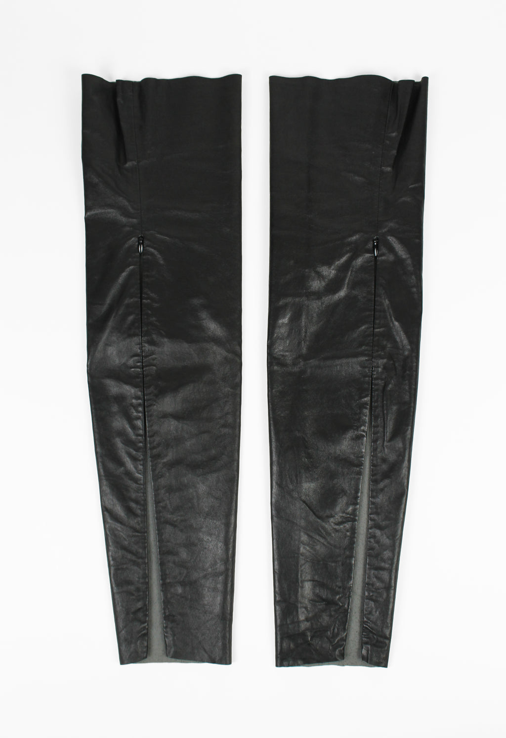 CHANEL FW 2003 LEATHER LEG WARMERS