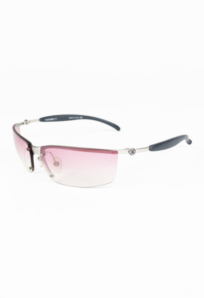 CHANEL 2000'S PINK GRADIENT SPORT SUNGLASSES