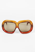 CHRISTIAN DIOR FALL 1973 COUTURE XXL ORANGE BUBBLE SUNGLASSES