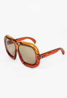 CHRISTIAN DIOR FALL 1973 COUTURE XXL ORANGE BUBBLE SUNGLASSES