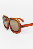 CHRISTIAN DIOR FALL 1973 COUTURE XXL ORANGE BUBBLE SUNGLASSES