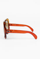 CHRISTIAN DIOR FALL 1973 COUTURE XXL ORANGE BUBBLE SUNGLASSES