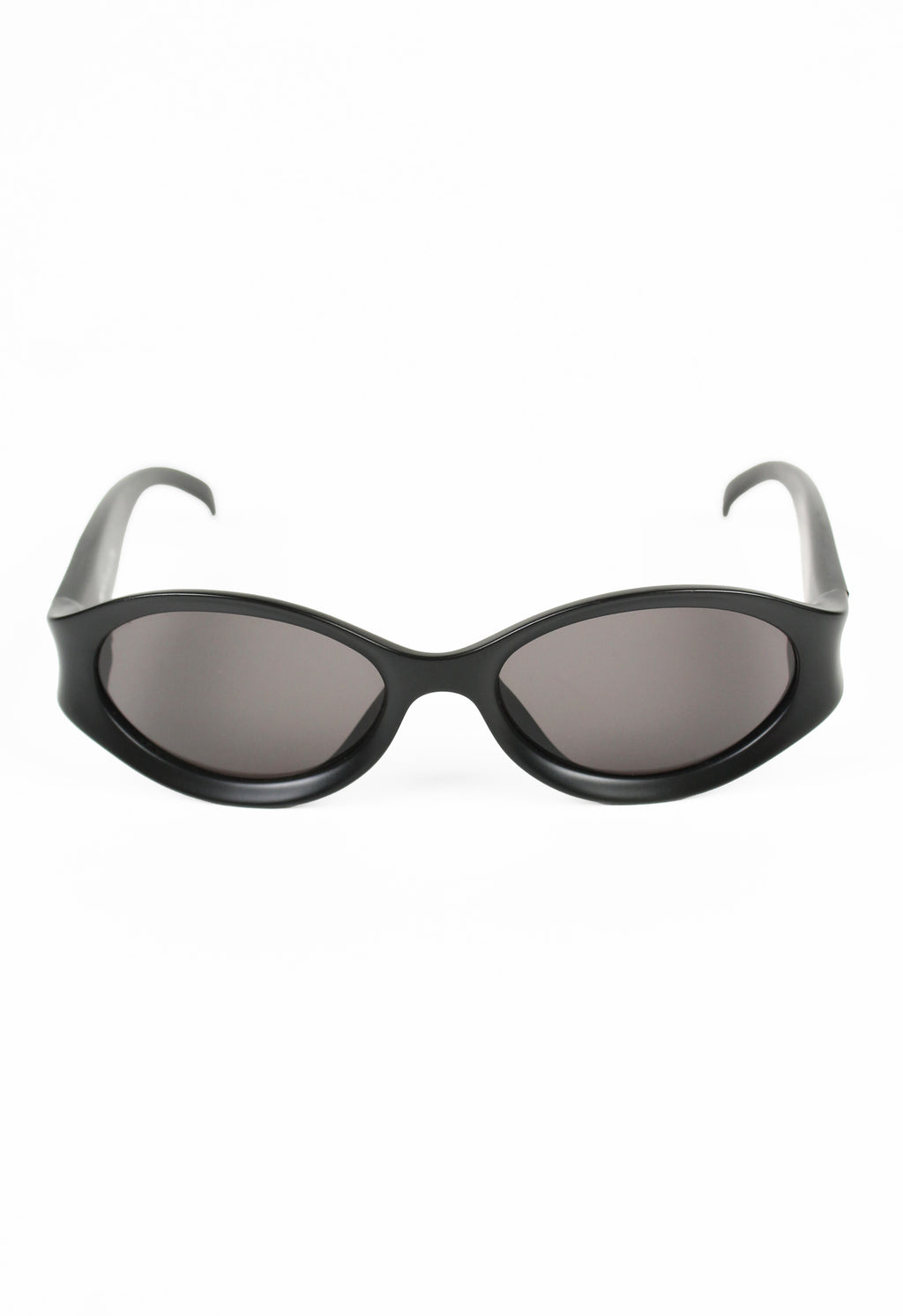 CHRISTIAN DIOR 1990'S MATTE BLACK BOLD SUNGLASSES