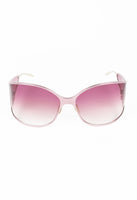 CHRISTIAN ROTH 2000'S OVERSIZED PINK TITANIUM EXTENDED LENS SUNGLASSES