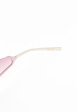 CHRISTIAN ROTH 2000'S OVERSIZED PINK TITANIUM EXTENDED LENS SUNGLASSES