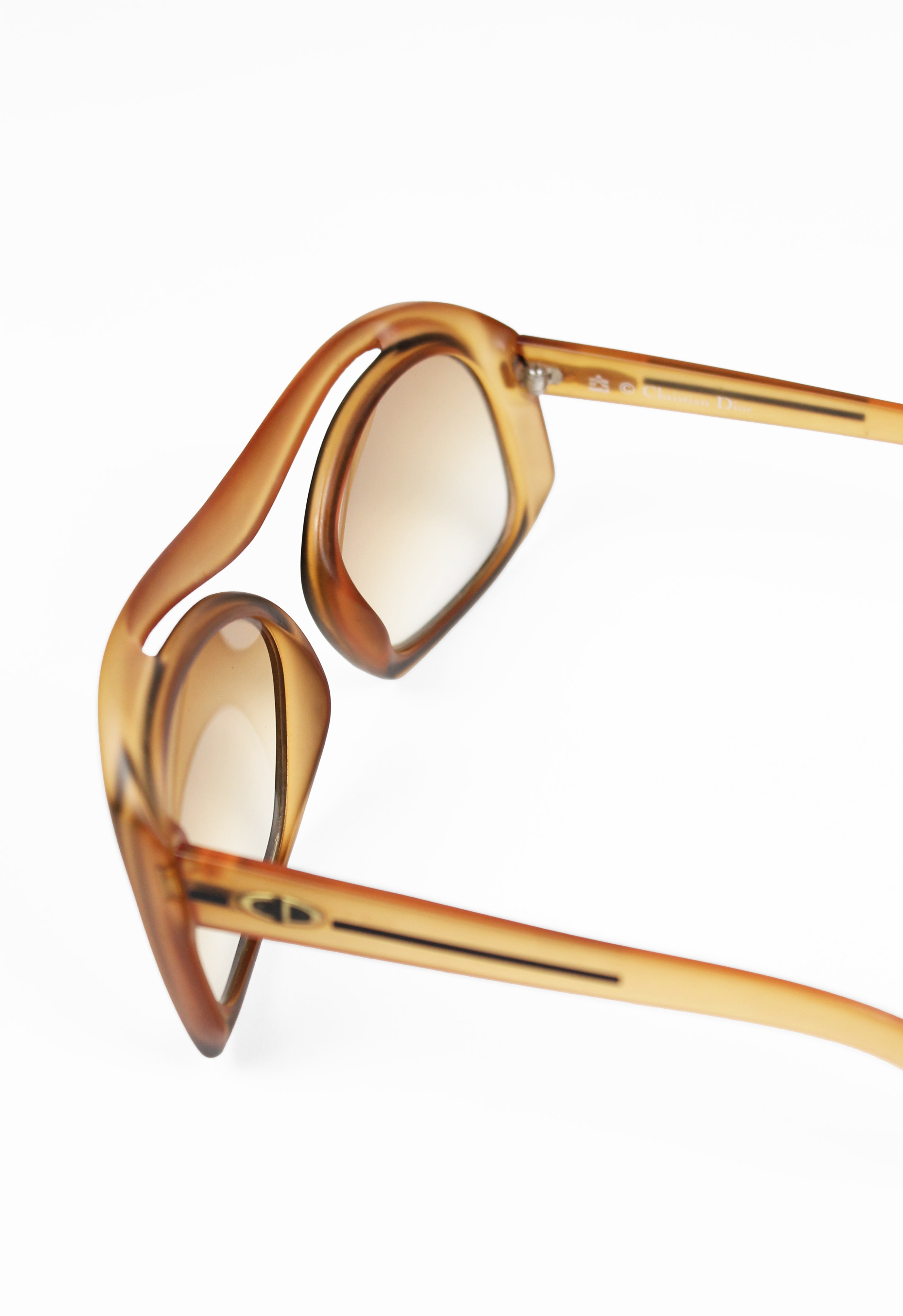 CHRISTIAN DIOR 1970'S XL SPACE AGE SUNGLASSES