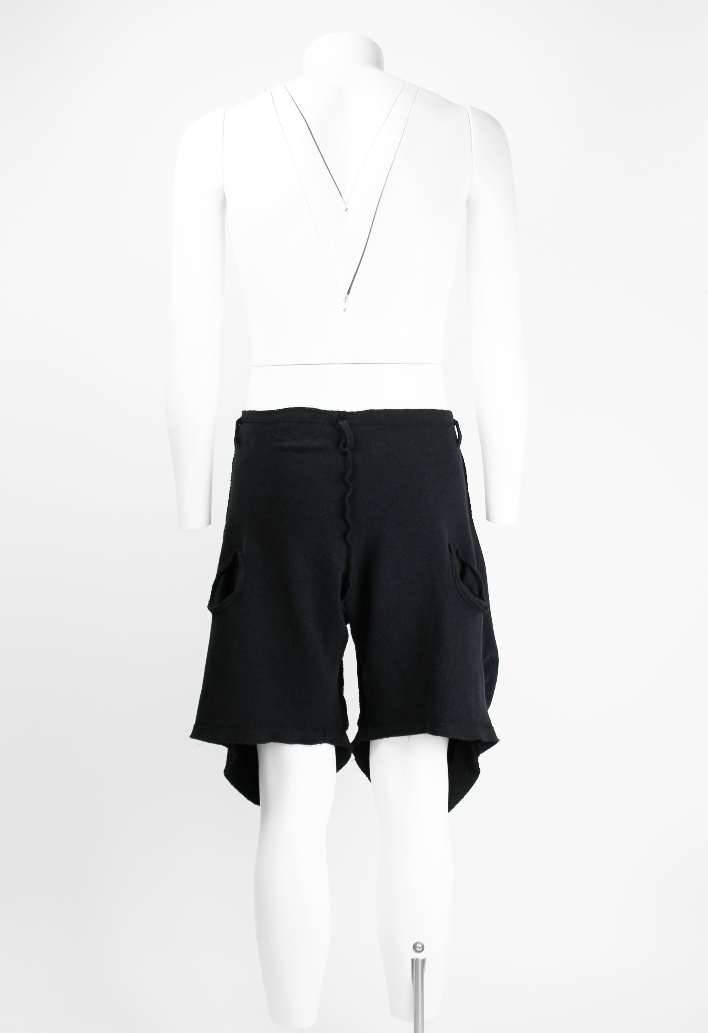 CHRISTOPHER NEMETH 1980'S CURVED POCKET SHORTS