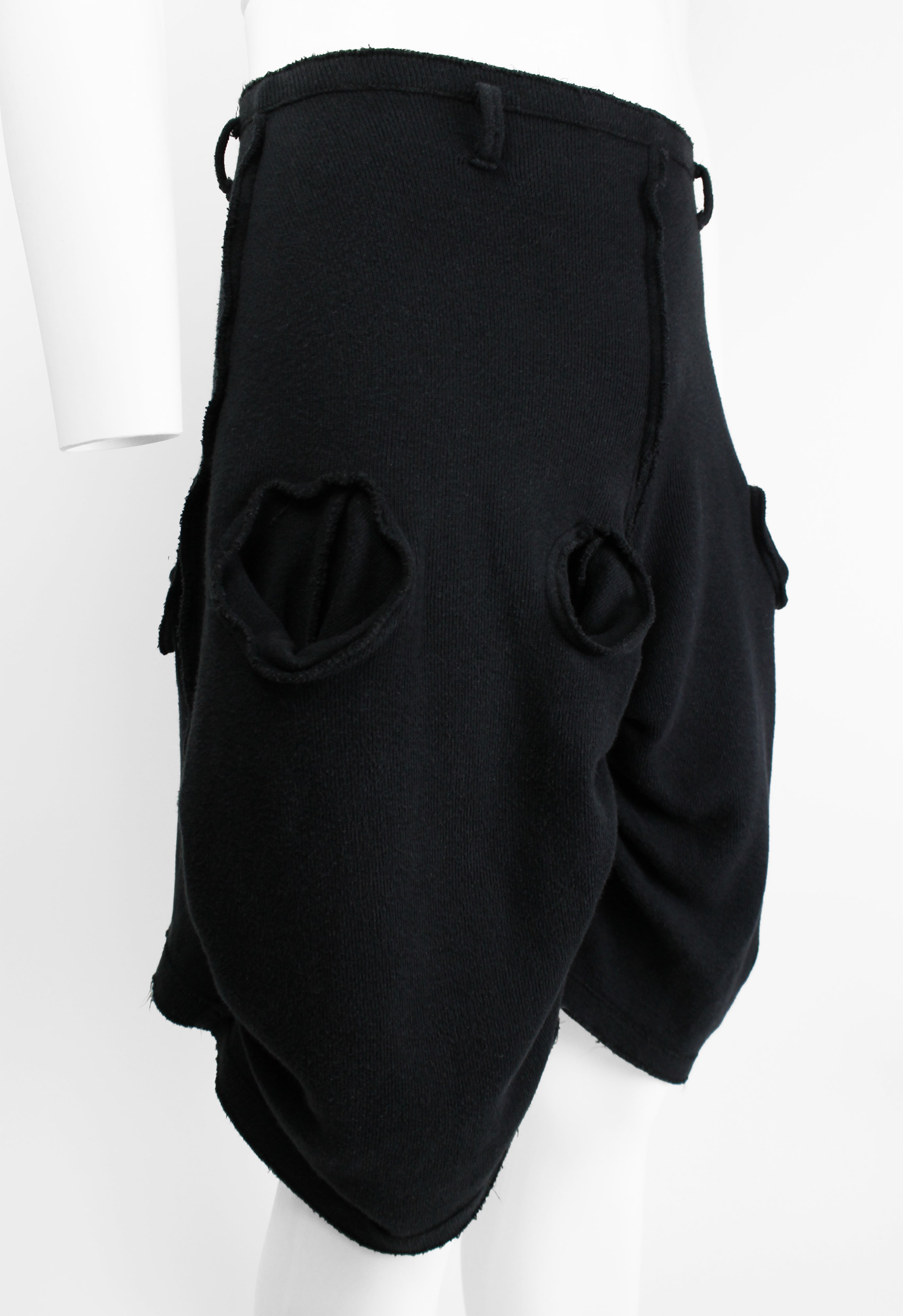 CHRISTOPHER NEMETH 1980'S CURVED POCKET SHORTS