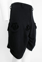 CHRISTOPHER NEMETH 1980'S CURVED POCKET SHORTS