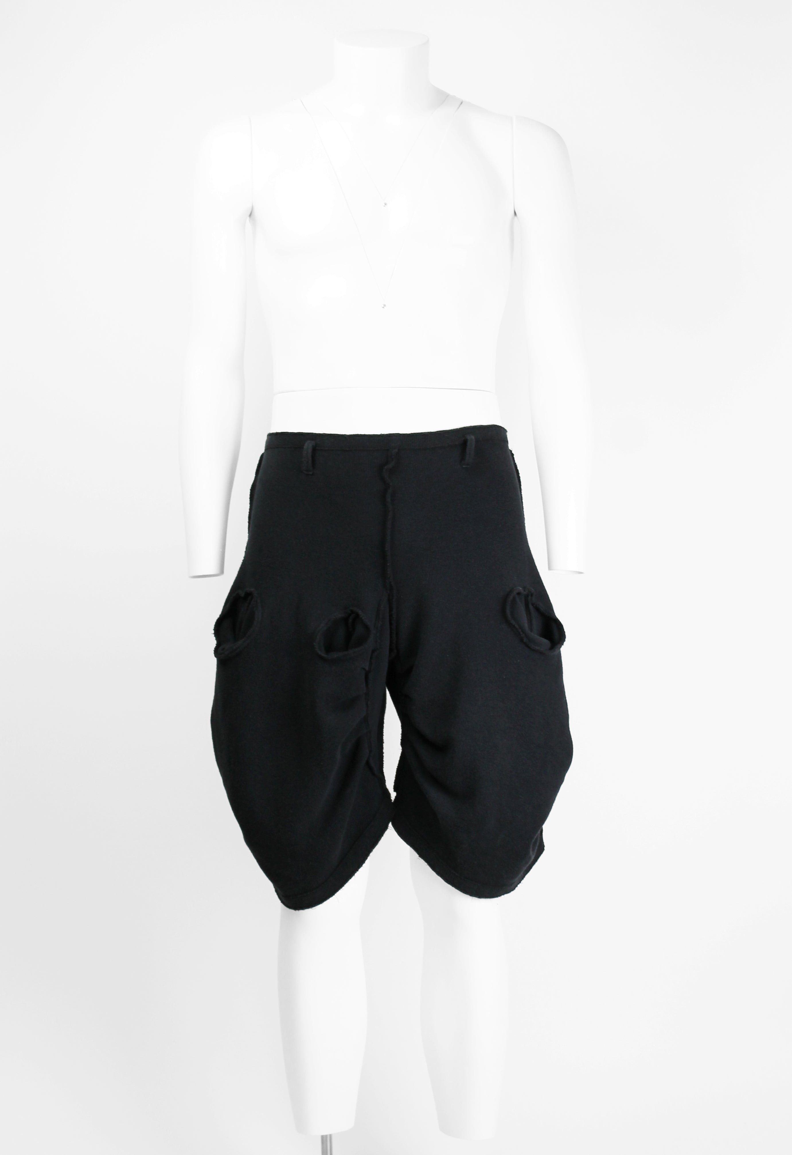 CHRISTOPHER NEMETH 1980'S CURVED POCKET SHORTS