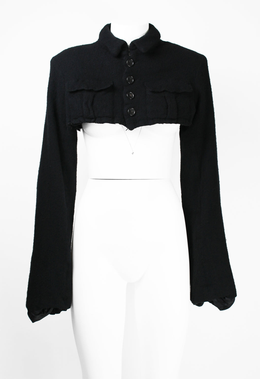 COMME DES GARCONS FW 1994 CROPPED WOOL JACKET AND SKIRT SET