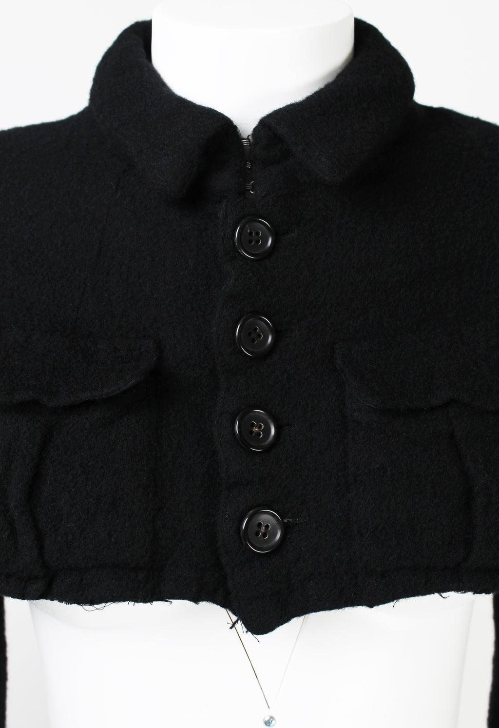 COMME DES GARCONS FW 1994 CROPPED WOOL JACKET AND SKIRT SET