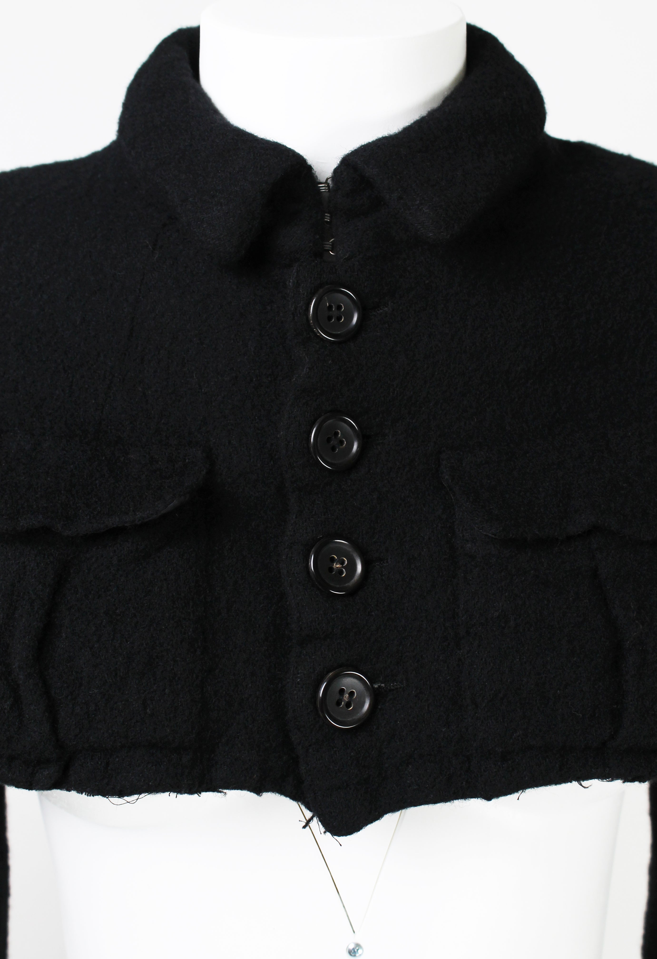 COMME DES GARCONS FW 1994 CROPPED WOOL JACKET AND SKIRT SET