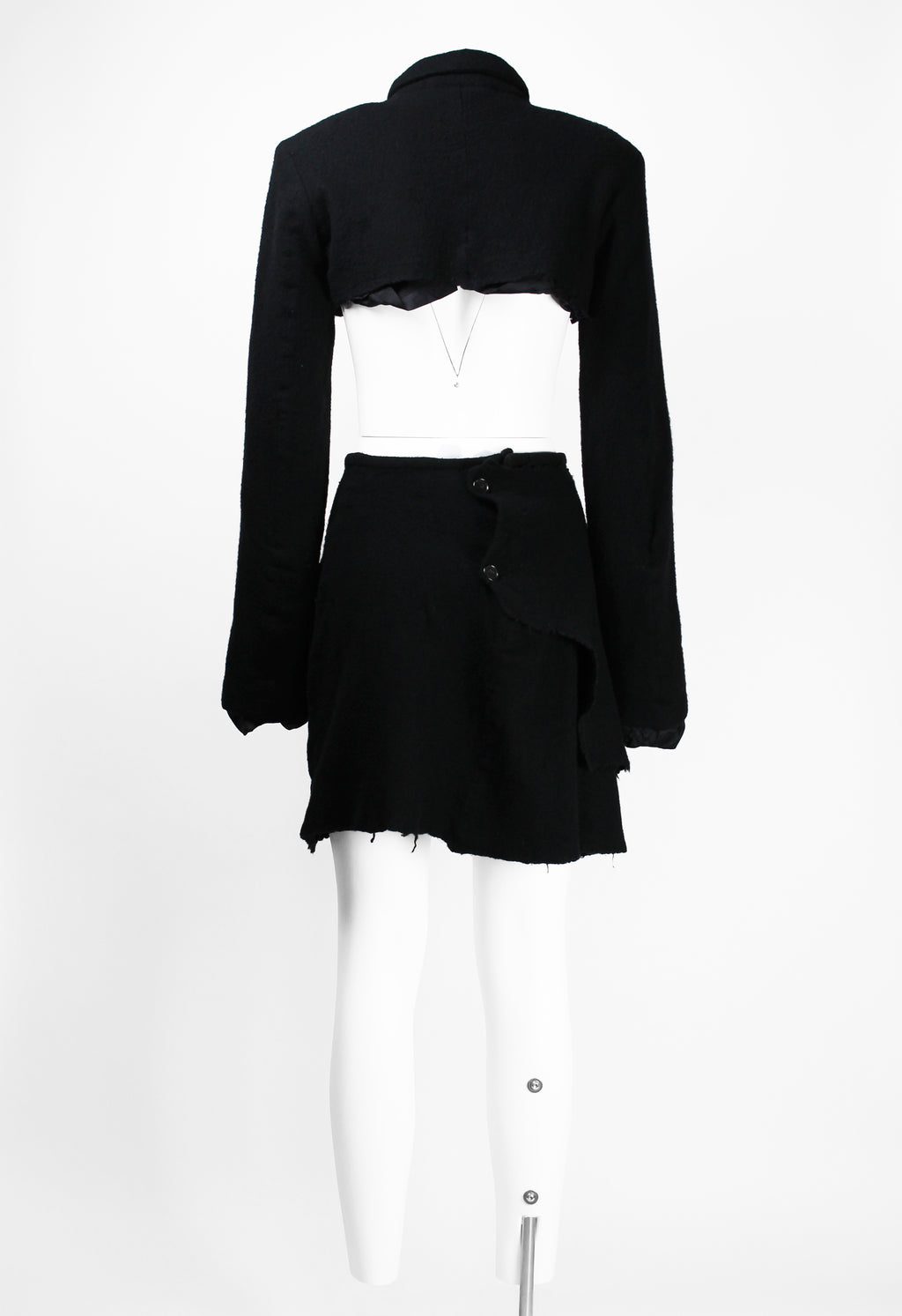 COMME DES GARCONS FW 1994 CROPPED WOOL JACKET AND SKIRT SET