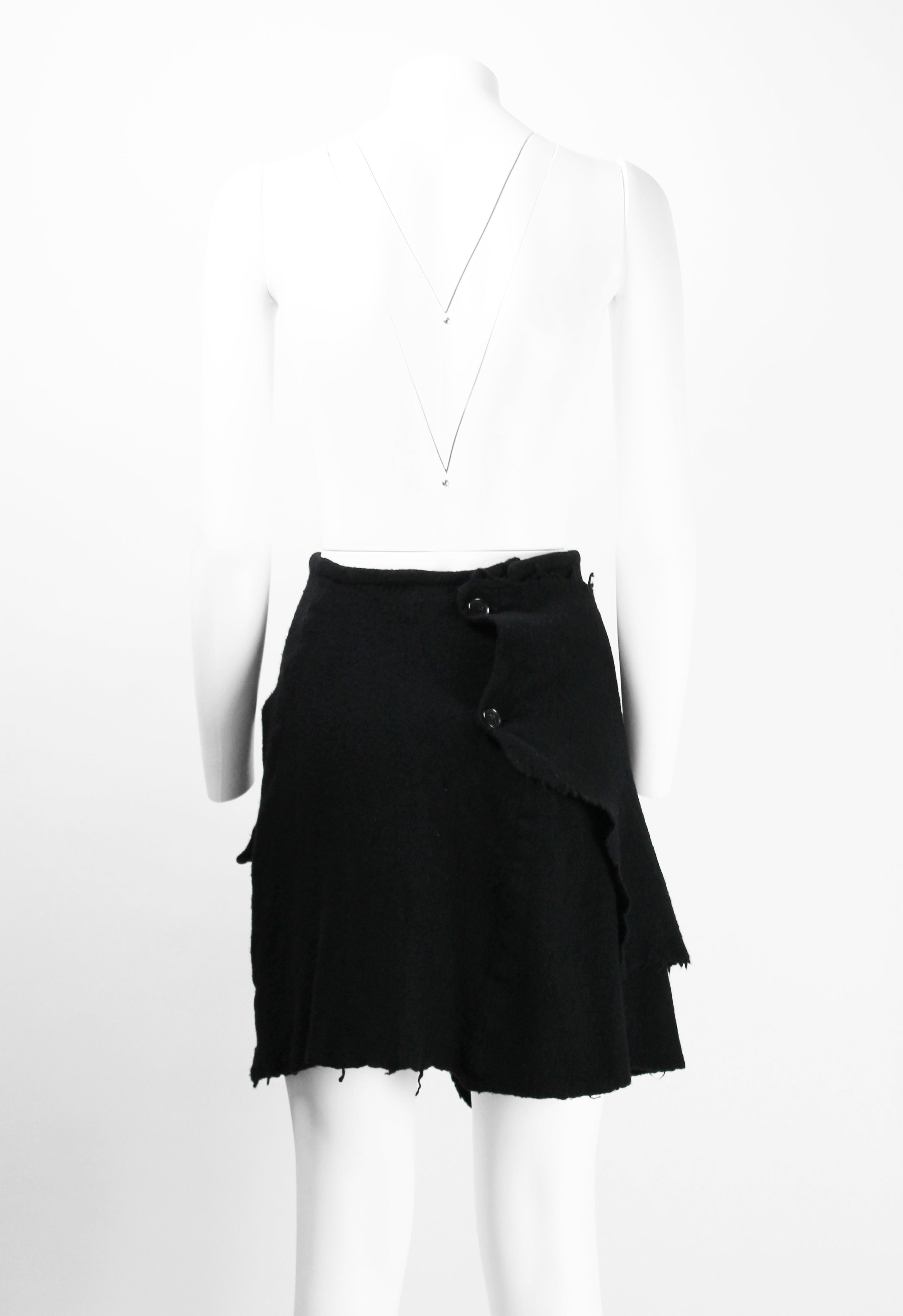 COMME DES GARCONS FW 1994 CROPPED WOOL JACKET AND SKIRT SET