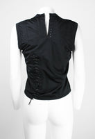 COMME DES GARCONS SS 2005 PUNK BALLERINA LACE UP TOP