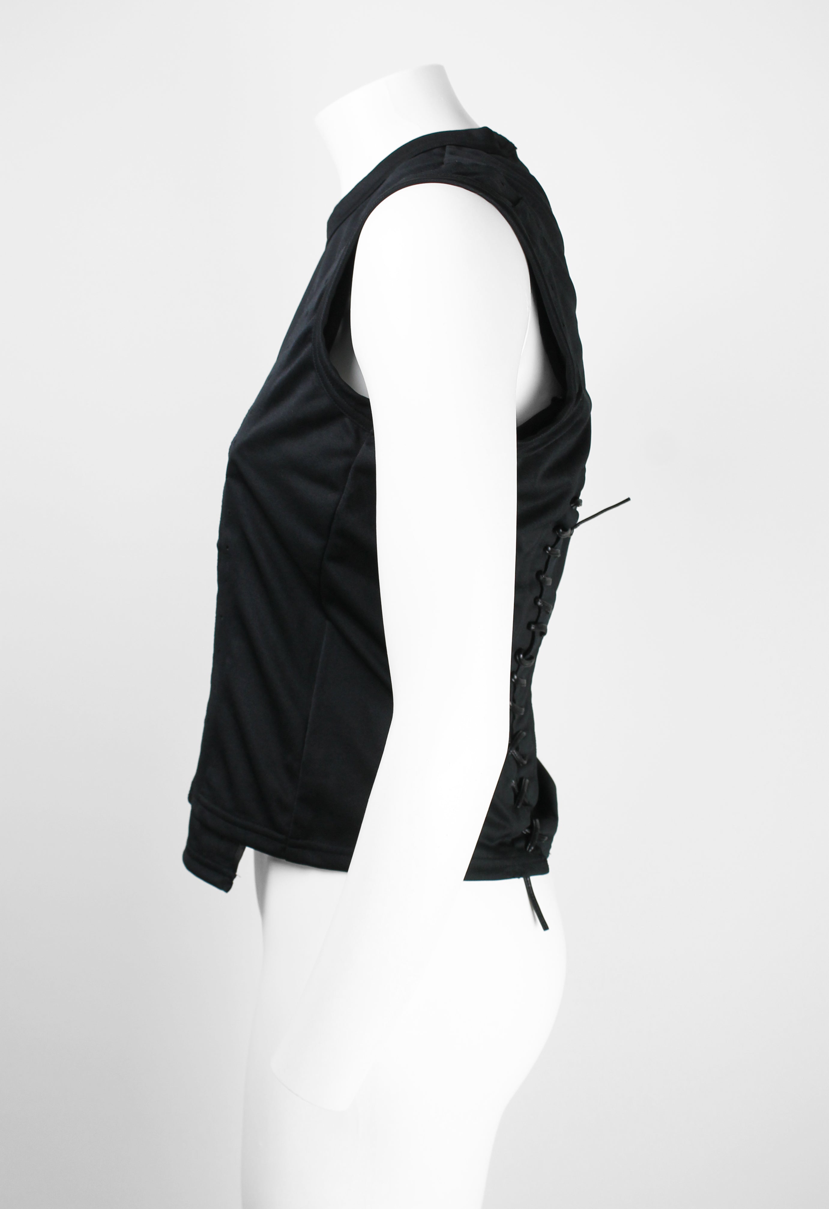 COMME DES GARCONS SS 2005 PUNK BALLERINA LACE UP TOP
