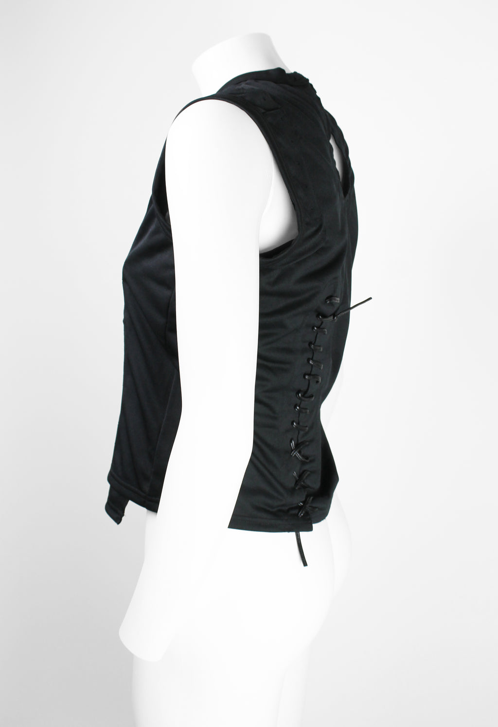 COMME DES GARCONS SS 2005 PUNK BALLERINA LACE UP TOP