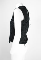 COMME DES GARCONS SS 2005 PUNK BALLERINA LACE UP TOP