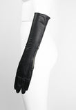 COMME DES GARCONS 1980'S LONG LEATHER ZIP GLOVES