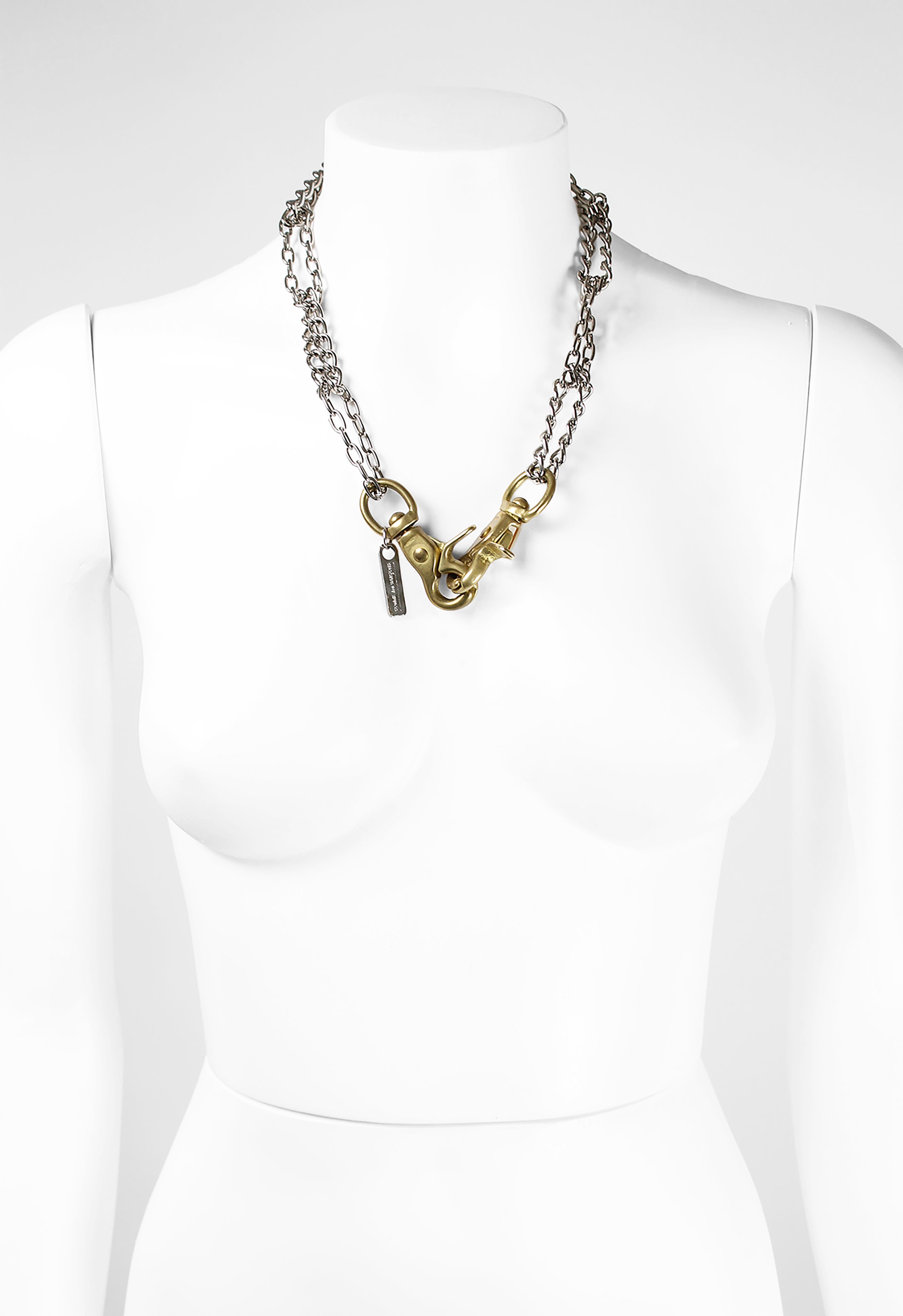 COMME DES GARCONS HEAVY CLASP DOUBLE LOOP CHAIN