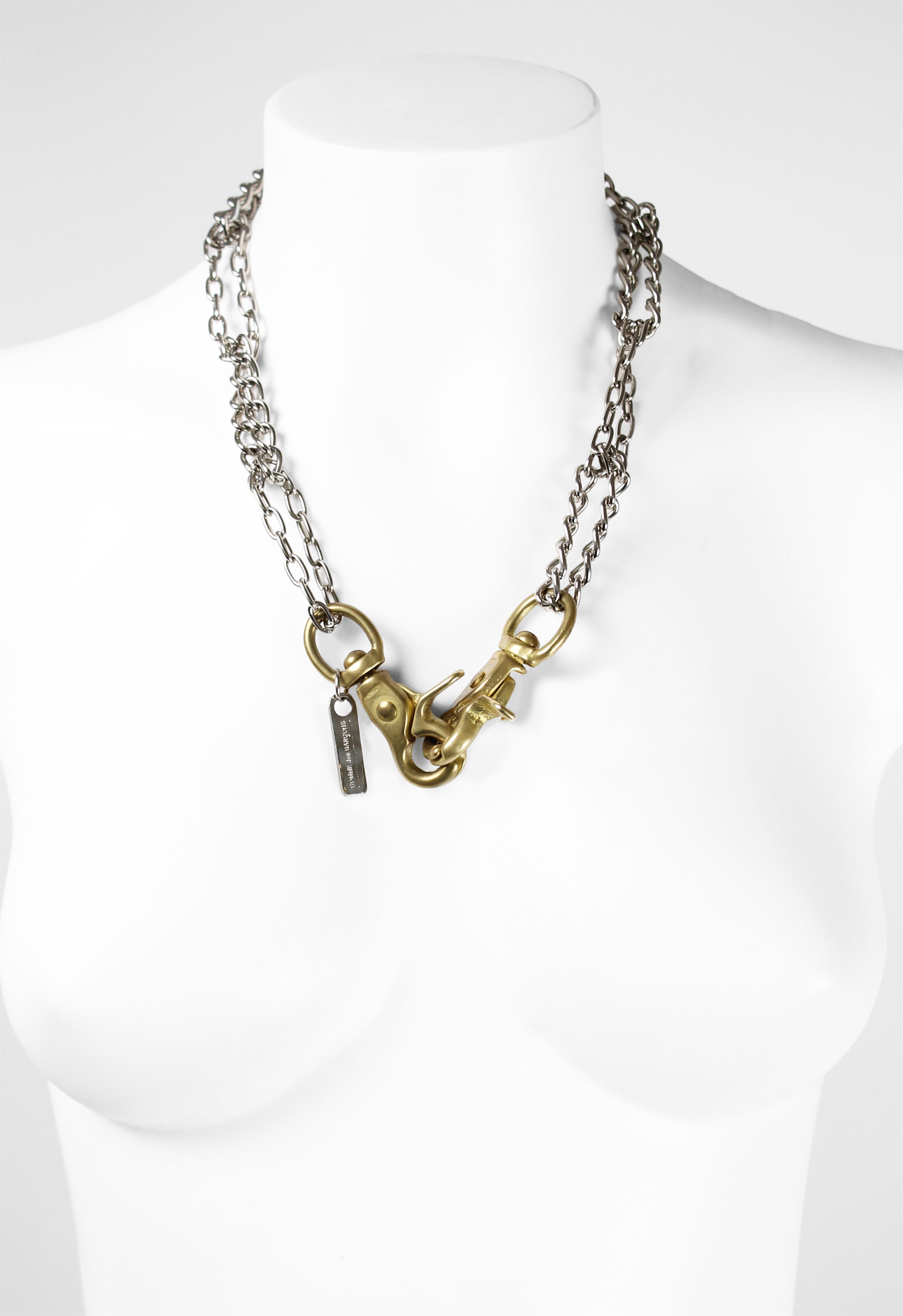 COMME DES GARCONS HEAVY CLASP DOUBLE LOOP CHAIN