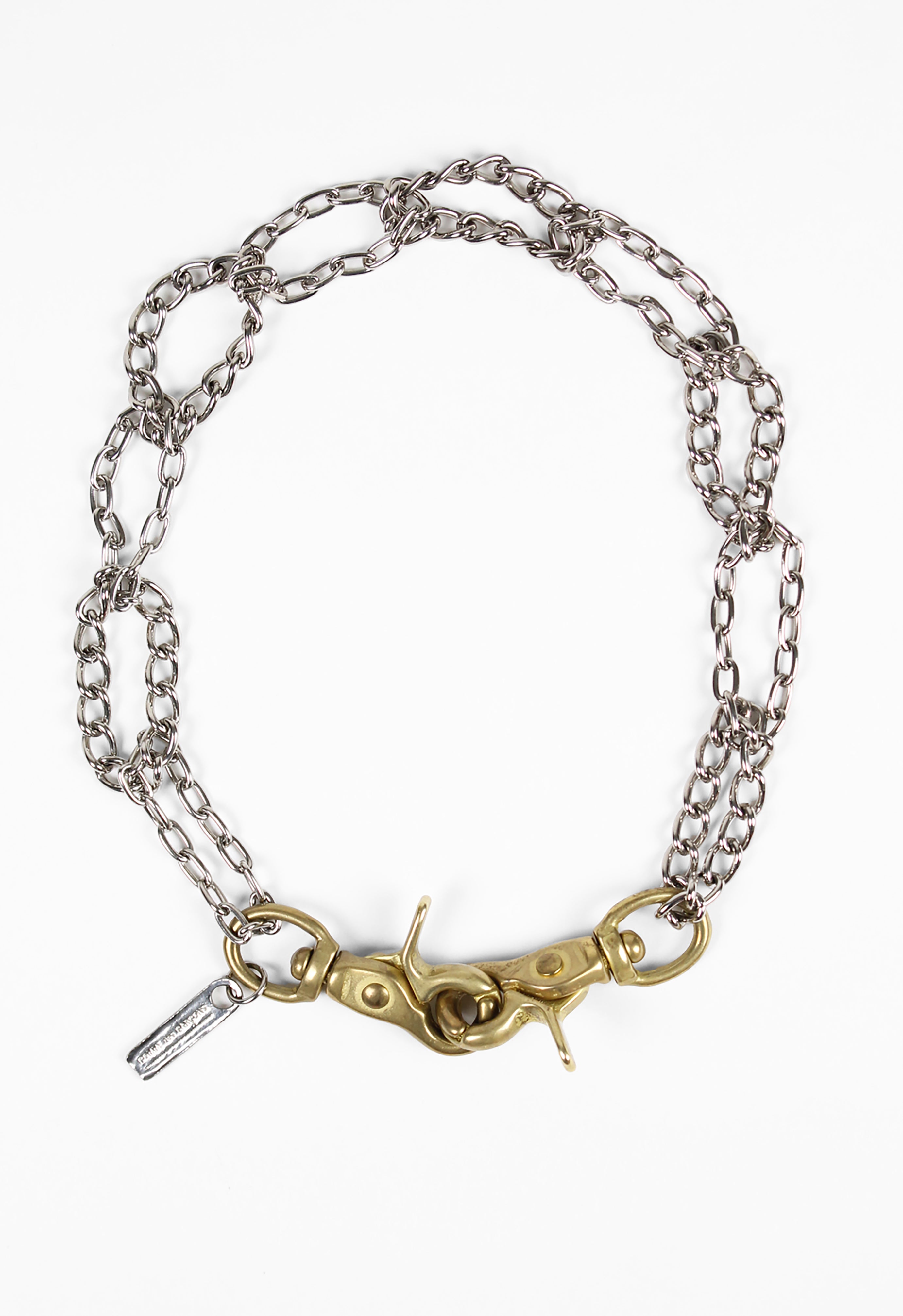 COMME DES GARCONS HEAVY CLASP DOUBLE LOOP CHAIN