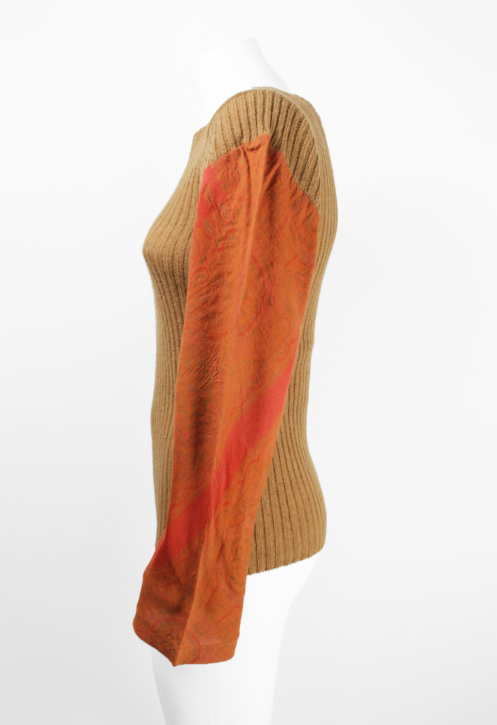 COMME DES GARCONS FW 1993 RECONSTRUCTED PAISLEY SLEEVE KNIT