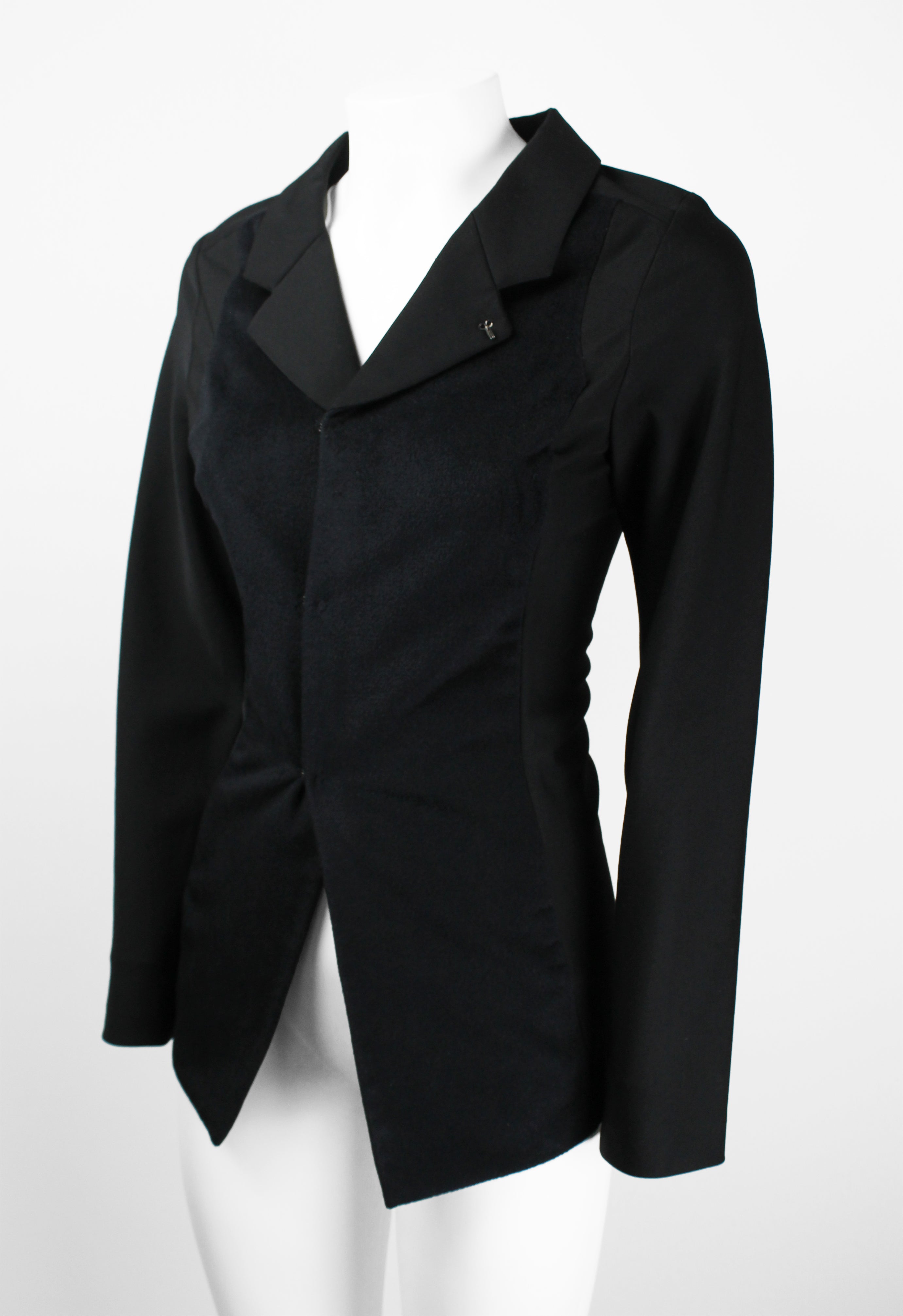 COMME DES GARCONS FW 1993 WOOL AND SILK PANEL JACKET