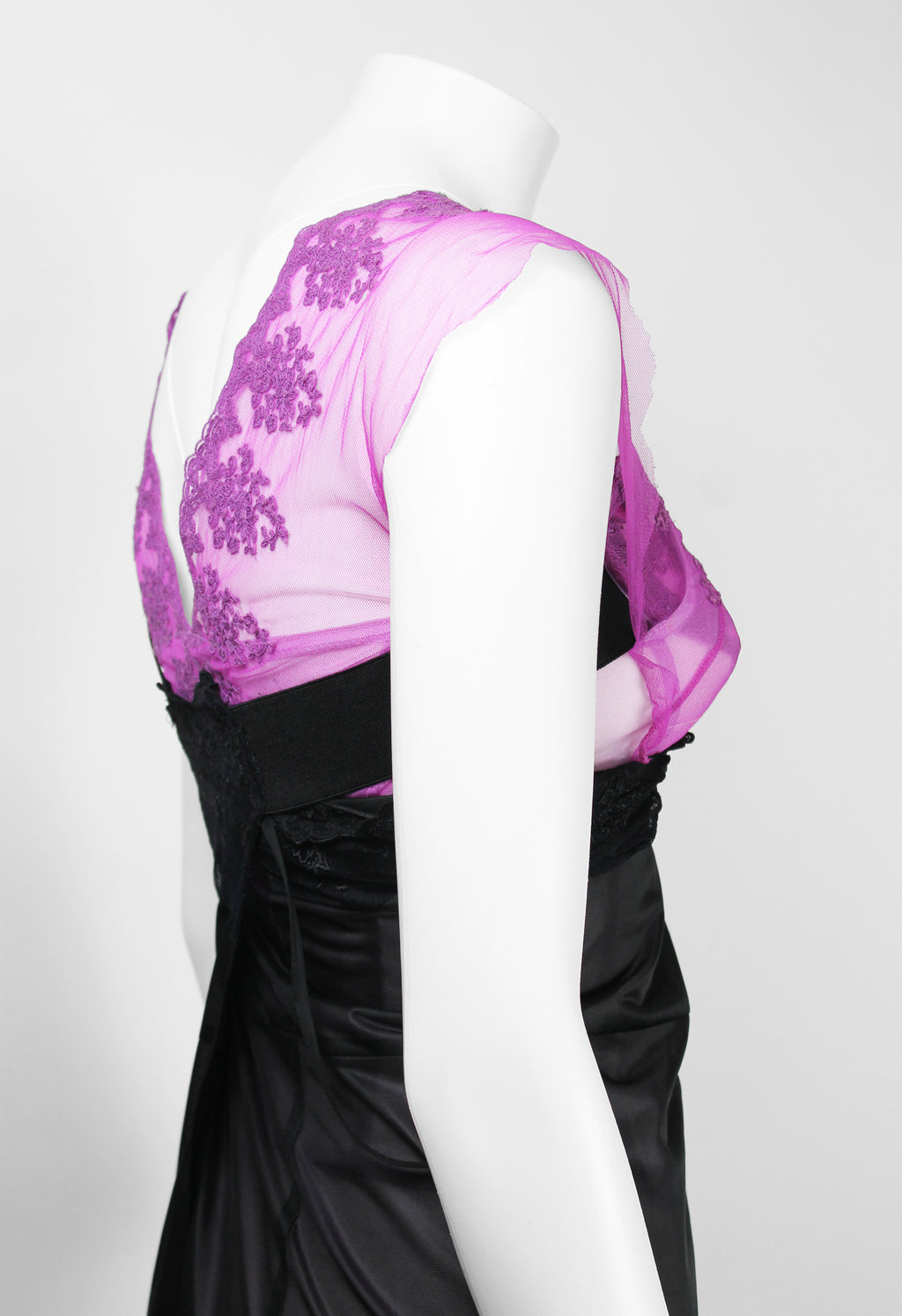 COMME DES GARCONS FW 2001 SHEER LAYERED LACE SLIP DRESS