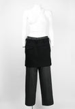 COMME DES GARCONS FW 2004 LAYERED SKIRT AND TROUSERS SET