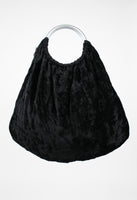 COMME DES GARCONS FW 2005 BROKEN BRIDE EMBELLISHED VELOUR BAG