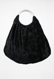 COMME DES GARCONS FW 2005 BROKEN BRIDE EMBELLISHED VELOUR BAG