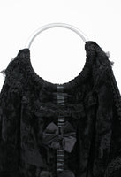 COMME DES GARCONS FW 2005 BROKEN BRIDE EMBELLISHED VELOUR BAG