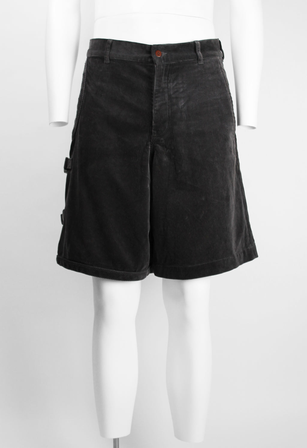 COMME DES GARCONS HOMME PLUS FW 2010 CORDUROY BUCKLE SHORTS
