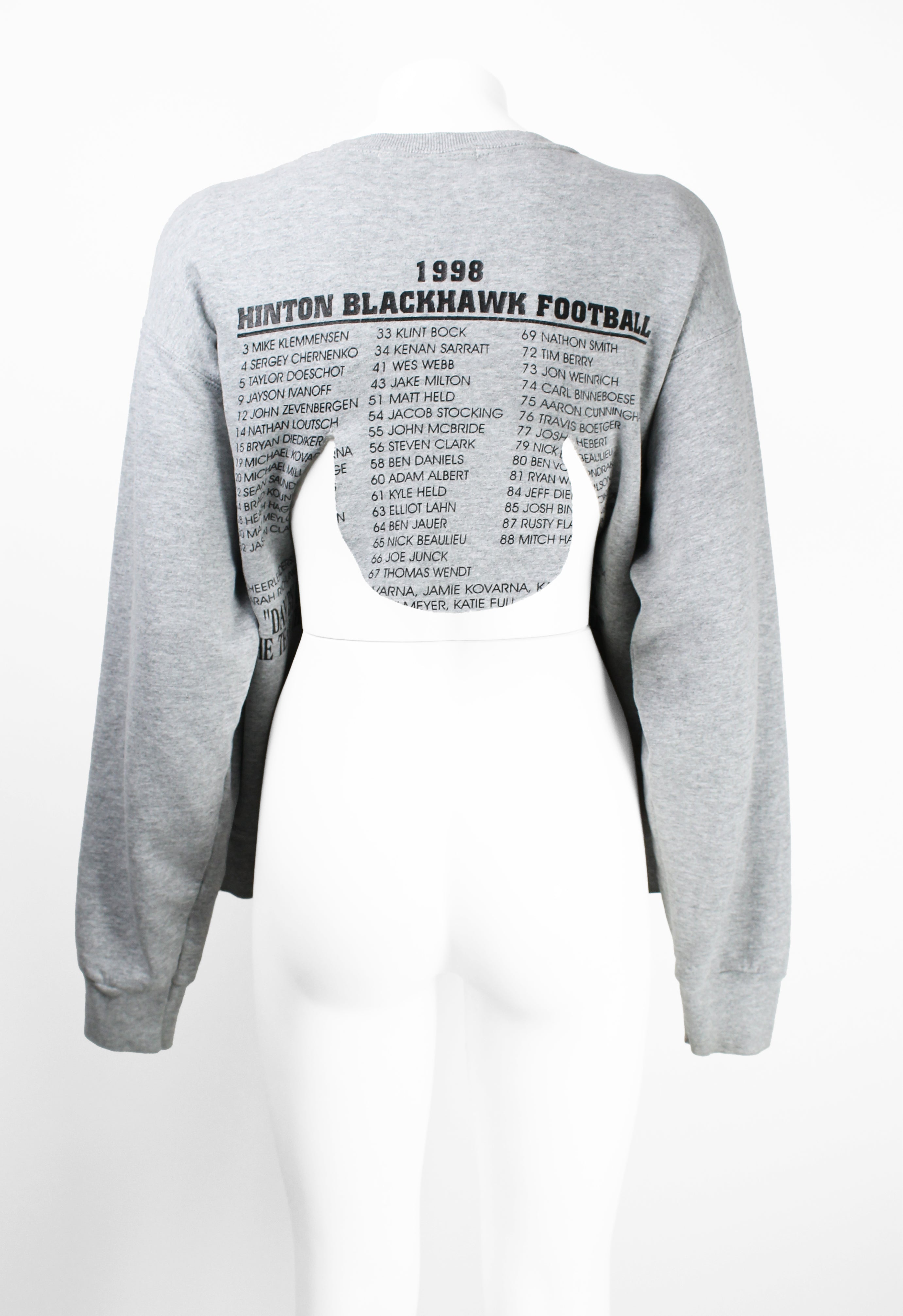 COMME DES GARCONS FW 2018 RECONSTRUCTED PADDED VINTAGE SWEATER