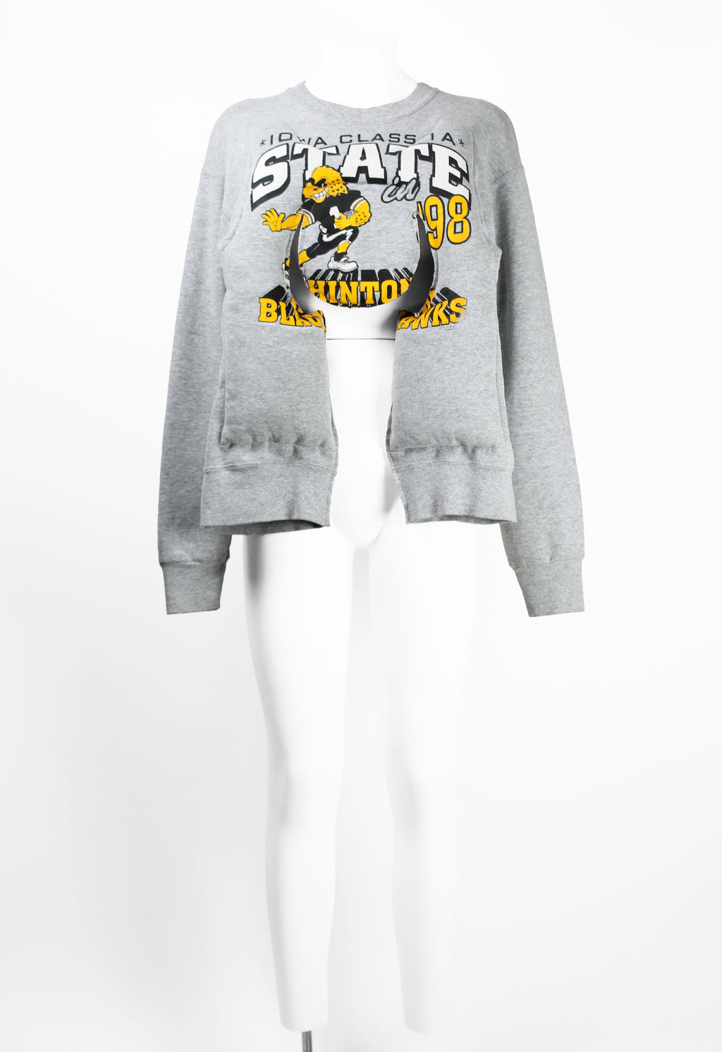 COMME DES GARCONS FW 2018 RECONSTRUCTED PADDED VINTAGE SWEATER