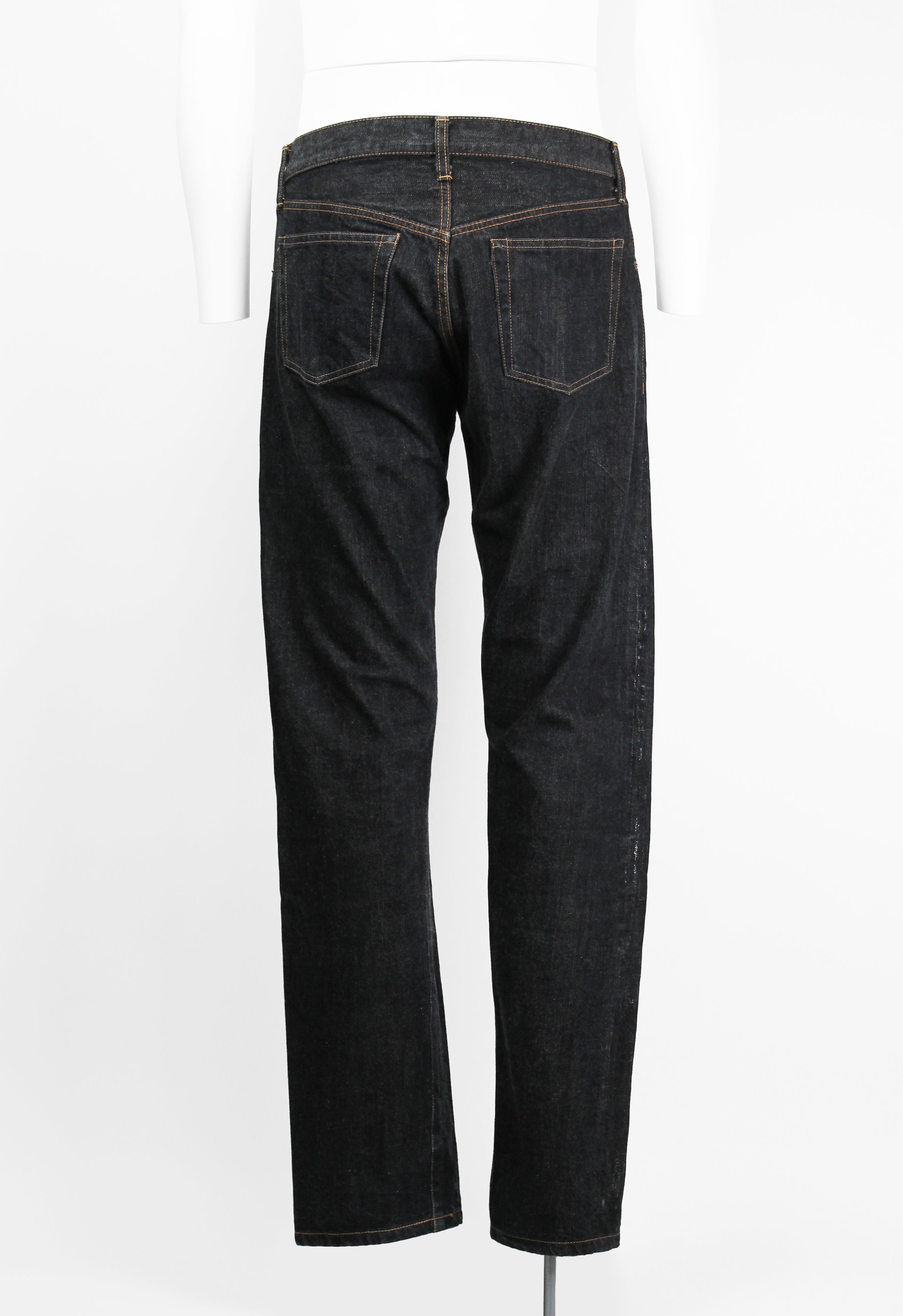 COMME DES GARCONS HOMME 2002 SILVER PAINTED JEANS
