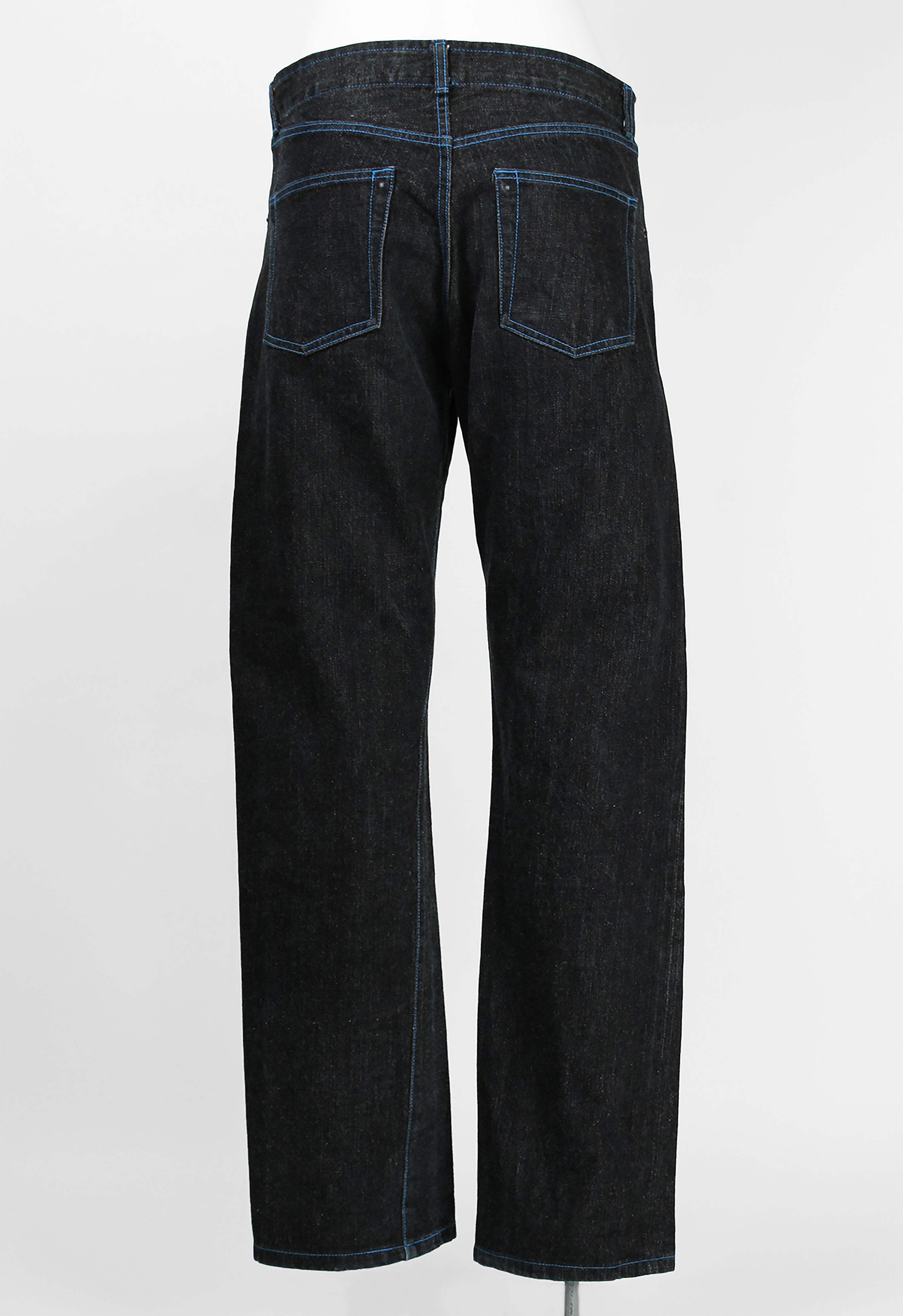 COMME DES GARCONS HOMME 2001 BLUE STITCH DENIM JEANS