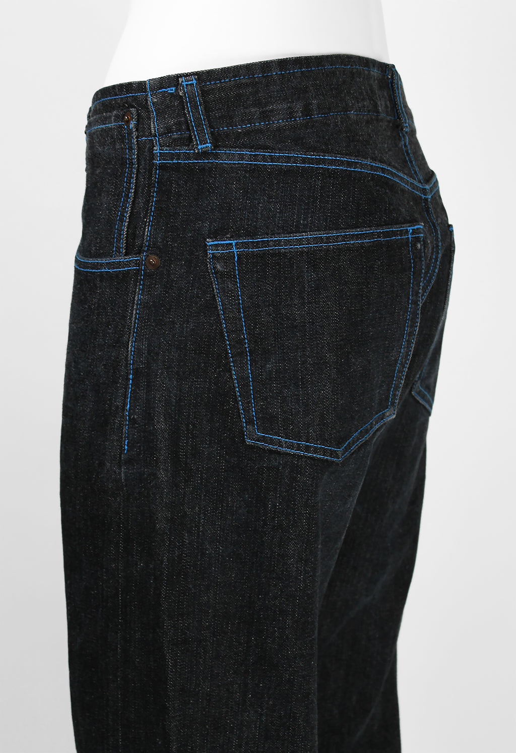 COMME DES GARCONS HOMME 2001 BLUE STITCH DENIM JEANS