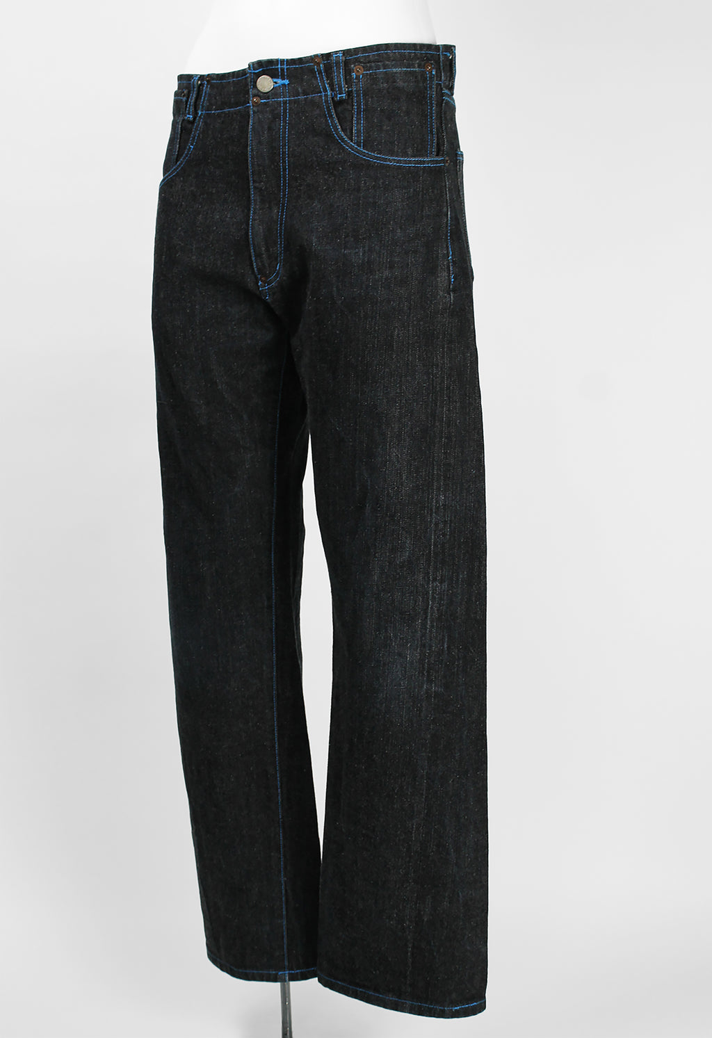 COMME DES GARCONS HOMME 2001 BLUE STITCH DENIM JEANS