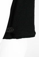 COMME DES GARCONS HOMME 1990'S LEATHER AND KNIT WAISTCOAT