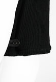 COMME DES GARCONS HOMME 1990'S LEATHER AND KNIT WAISTCOAT